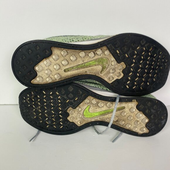Nike Flyknit Racer Running Shoes Men's 9 Pistachio Green Sneakers 526628 103 - Picture 13 of 16